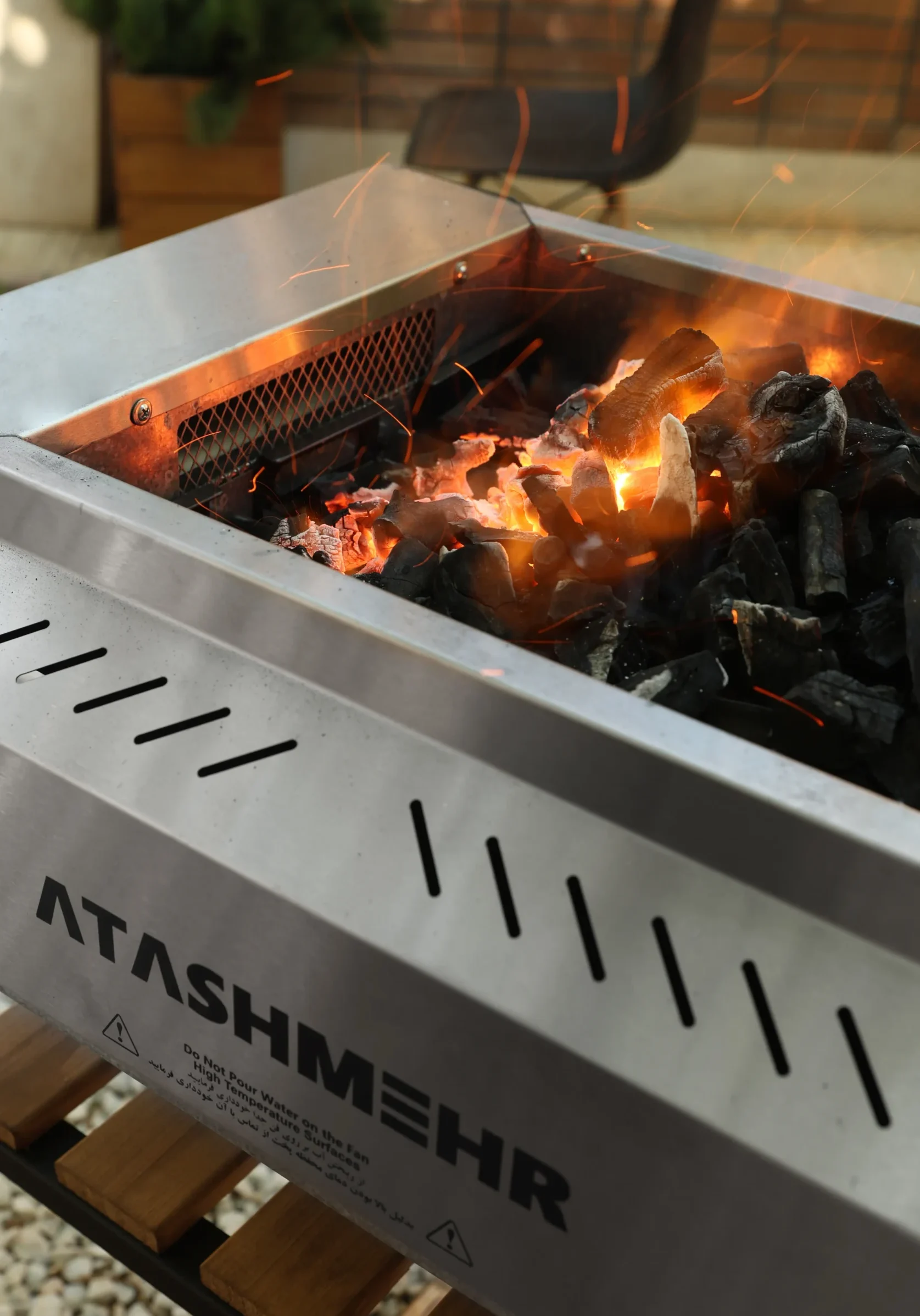 کباب پز ذغالی توربو فن دار