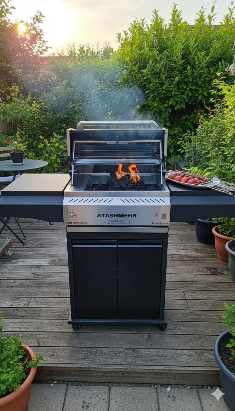 باربیکیو ذغالی توربو فن برقی2