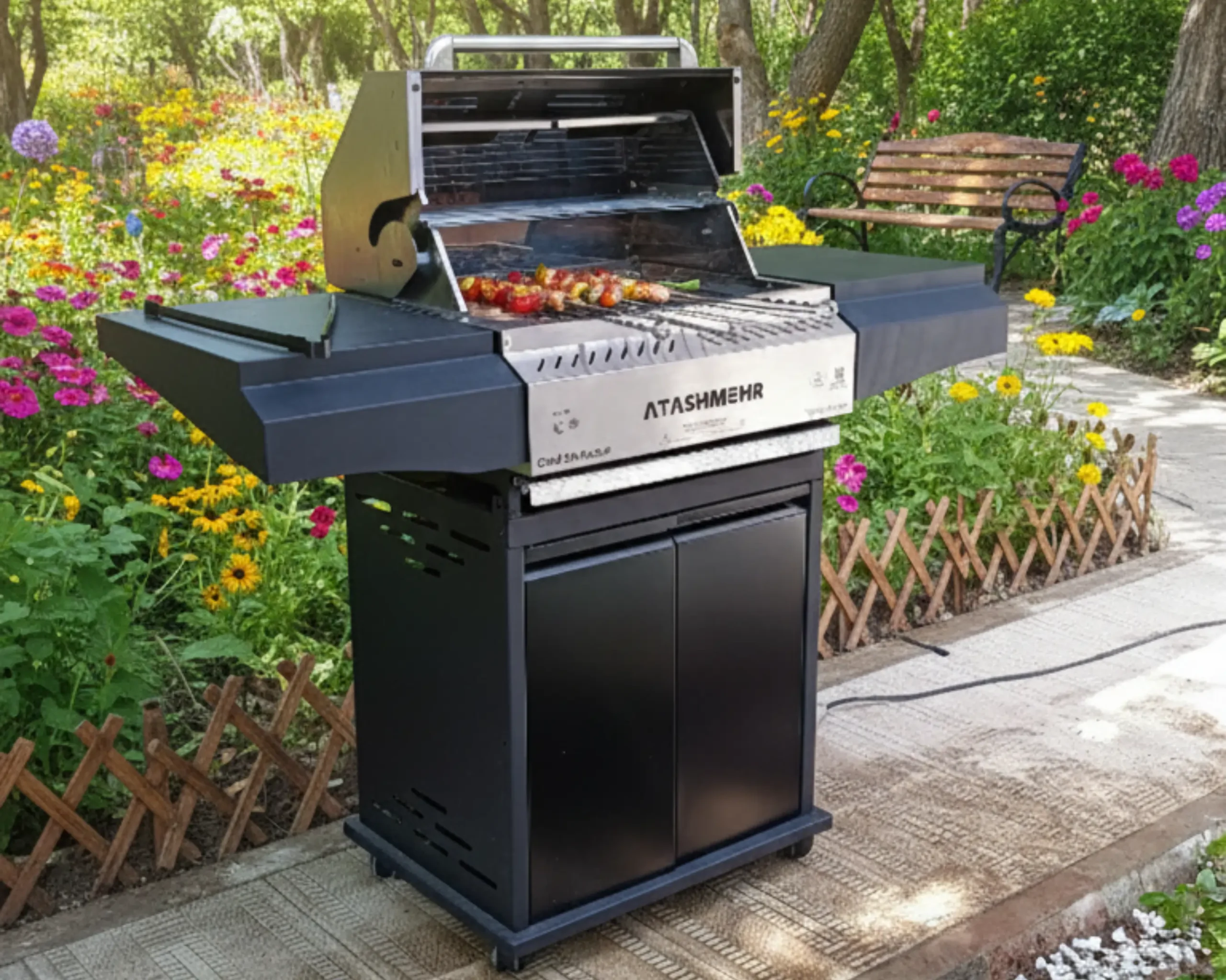 باربیکیو ذغالی توربو فن برقی2