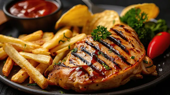 استیک مرغ کبابی