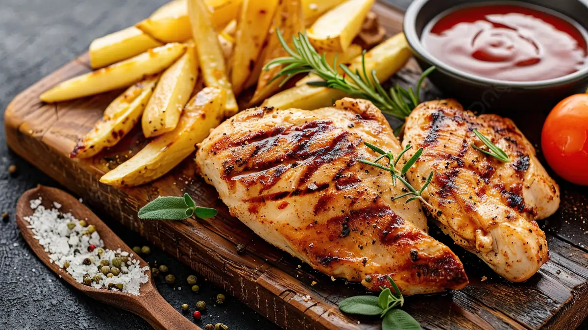 استیک مرغ گریل شده