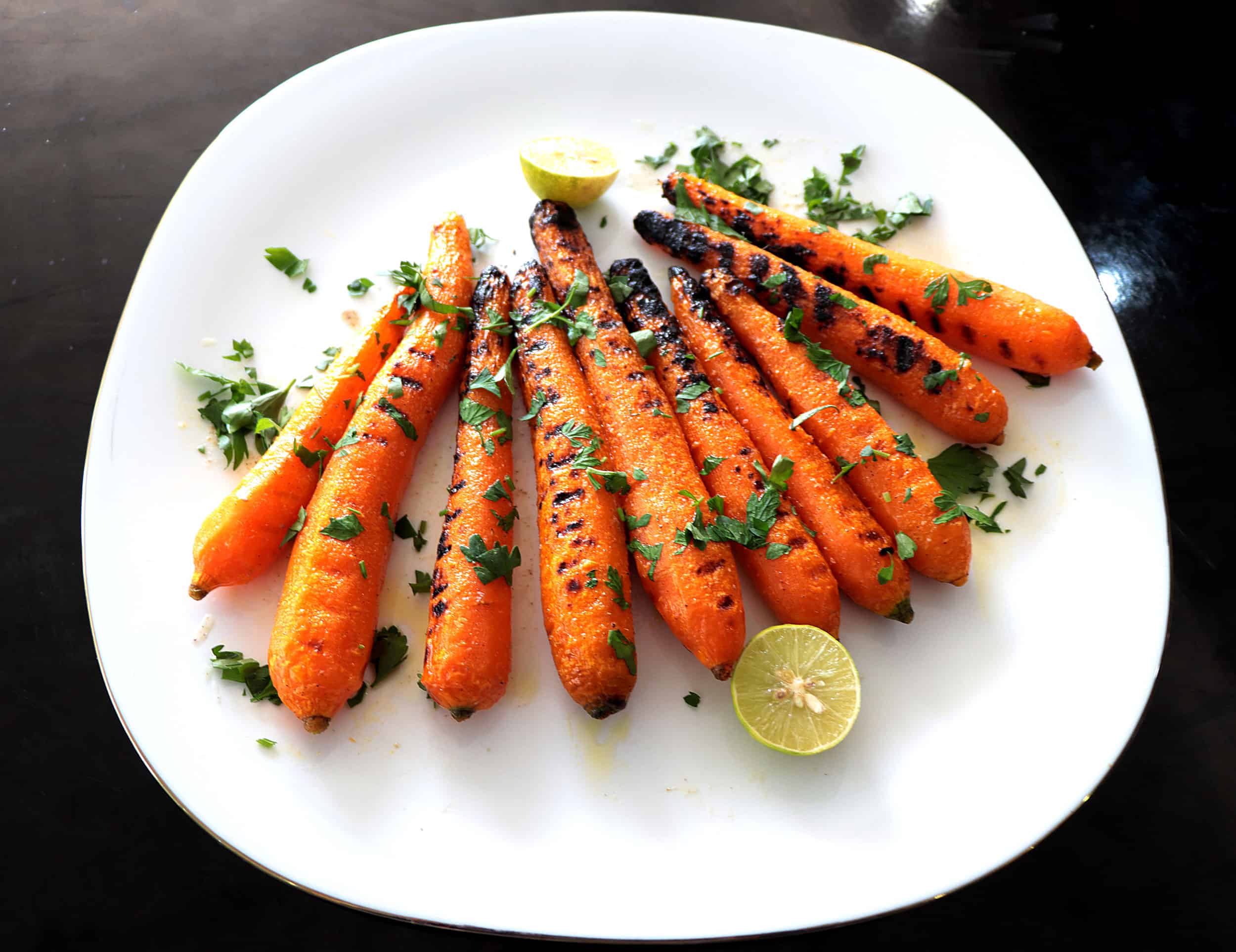 هویج کباب شده با کره-آتش مهر