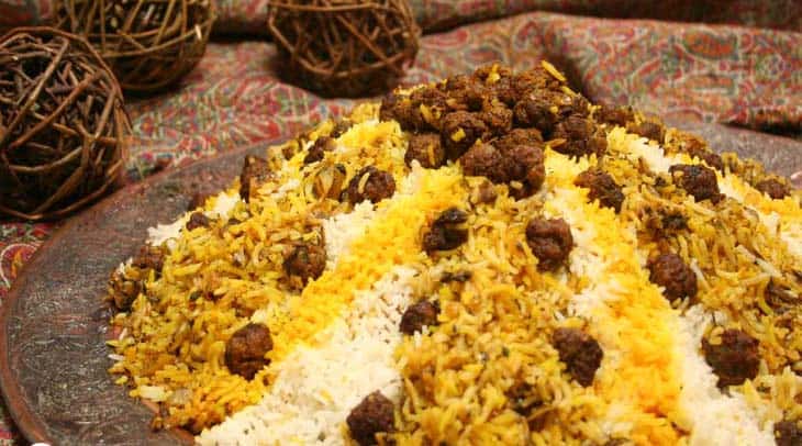 کلم پلو شیرازی ـ آتش مهر تولید کننده باربیکیو و کباب پز