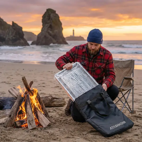 منقل ذغالی تاشو سری لایت آتش مهر